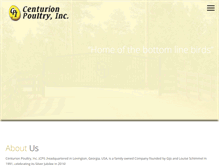 Tablet Screenshot of centurionpoultry.com